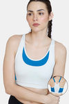 Zelocity Quick Dry Sports Bra - Dawn Blue — thumbnail 1